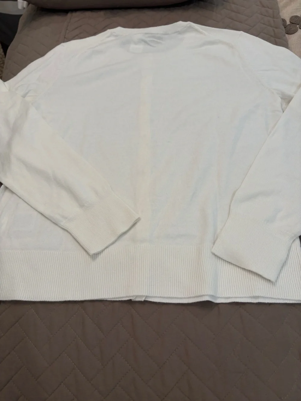 GAP Snowflake Milk Cardigan Sweater/NWT/L - Picture 14 of 16